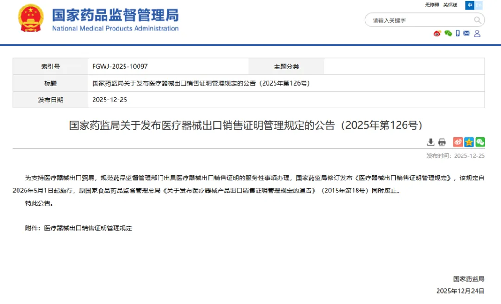【重要通告】国家药监局发布新《规定》，明年5月1日起施行！